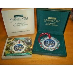 Longaberger 1997 Collectors Club Holiday Christmas Ornament Caroling In Dresden‎